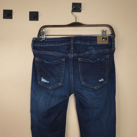 American Eagle Mid-rise Dark Wash Jegging Size 6 - Picture 6 of 12